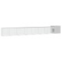 Gallinero de acero galvanizado gris 700x91x100 cm