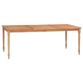 Mesa Batavia de madera maciza de teca 200x100x75 cm
