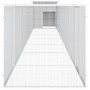 Gray galvanized steel chicken coop 700x91x100 cm by vidaXL, Cages and habitats for small animals - Ref: Foro24-3106464, Price...
