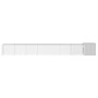 Gallinero de acero galvanizado gris 800x91x100 cm