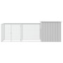 Gallinero de acero galvanizado gris 300x91x100 cm de vidaXL, Jaulas y habitáculos para animales pequeños - Ref: Foro24-310646...
