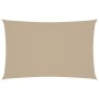 Toldo de vela rectangular tela Oxford beige 5x8 m