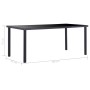 9-piece black synthetic leather dining set by vidaXL, Furniture sets for kitchens and dining rooms - Ref: Foro24-3053112, Pri...