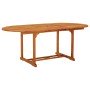 Mesa de jardín madera maciza de eucalipto 200x100x75 cm en Mesas de jardín | Comprar online en Foro24