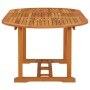 Mesa de jardín madera maciza de eucalipto 200x100x75 cm
