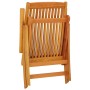 Sillas de jardín plegables 2 uds madera maciza de eucalipto