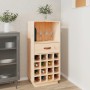 Solid pine wood wine rack 45x34x100 cm by vidaXL, Wine and liquor cabinets - Ref: Foro24-821532, Price: 84,05 €, Discount: %