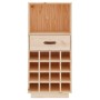 Solid pine wood wine rack 45x34x100 cm by vidaXL, Wine and liquor cabinets - Ref: Foro24-821532, Price: 84,05 €, Discount: %