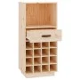 Botellero de madera maciza de pino 45x34x100 cm de vidaXL, Armarios para vino y licores - Ref: Foro24-821532, Precio: 83,16 €...