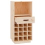 Solid pine wood wine rack 45x34x100 cm by vidaXL, Wine and liquor cabinets - Ref: Foro24-821532, Price: 84,05 €, Discount: %