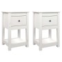 Bedside tables 2 pcs solid white pine wood 40x35x61.5 cm by vidaXL, Lockers and storage cabinets - Ref: Foro24-821732, Price:...