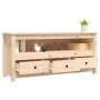 Mueble de TV de madera maciza de pino 114x35x52 cm de vidaXL, Muebles TV - Ref: Foro24-821502, Precio: 95,83 €, Descuento: %