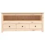 Solid pine wood TV stand 114x35x52 cm by vidaXL, TV Furniture - Ref: Foro24-821502, Price: 95,83 €, Discount: %