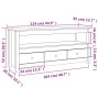 TV-Schrank aus massivem Kiefernholz 114x35x52 cm von vidaXL, TV-Möbel - Ref: Foro24-821502, Preis: 87,88 €, Rabatt: %