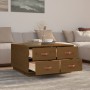 Massiver Couchtisch aus honigbraunem Kiefernholz, 80 x 80 x 45 cm von vidaXL, Couchtisch - Ref: Foro24-821520, Preis: 128,90 ...