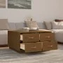 Solid honey brown pine wood coffee table 80x80x45 cm by vidaXL, Coffee table - Ref: Foro24-821520, Price: 127,69 €, Discount: %