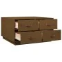Solid honey brown pine wood coffee table 80x80x45 cm by vidaXL, Coffee table - Ref: Foro24-821520, Price: 127,69 €, Discount: %