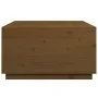 Solid honey brown pine wood coffee table 80x80x45 cm by vidaXL, Coffee table - Ref: Foro24-821520, Price: 127,69 €, Discount: %