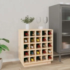 Botellero de madera maciza de pino 55,5x34x61 cm by vidaXL, Wine and liquor cabinets - Ref: Foro24-821527, Price: 93,38 €, Di...
