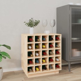 Massiver Kiefernholz-Weinregal 55,5x34x61 cm von vidaXL, Wein- und Spirituosenschränke - Ref: Foro24-821527, Preis: 104,97 €,...