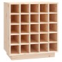 Massiver Kiefernholz-Weinregal 55,5x34x61 cm von vidaXL, Wein- und Spirituosenschränke - Ref: Foro24-821527, Preis: 104,97 €,...