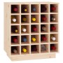 Massiver Kiefernholz-Weinregal 55,5x34x61 cm von vidaXL, Wein- und Spirituosenschränke - Ref: Foro24-821527, Preis: 104,97 €,...