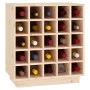 Massiver Kiefernholz-Weinregal 55,5x34x61 cm von vidaXL, Wein- und Spirituosenschränke - Ref: Foro24-821527, Preis: 93,38 €, ...