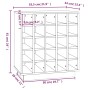 Massiver Kiefernholz-Weinregal 55,5x34x61 cm von vidaXL, Wein- und Spirituosenschränke - Ref: Foro24-821527, Preis: 104,97 €,...