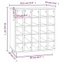 Massiver Kiefernholz-Weinregal 55,5x34x61 cm von vidaXL, Wein- und Spirituosenschränke - Ref: Foro24-821527, Preis: 93,38 €, ...