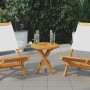 Superficie de mesa redonda madera maciza de teca 2,5 cm 40 cm