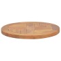 Superficie de mesa redonda madera maciza de teca 2,5 cm 40 cm