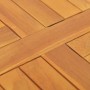 Superficie de mesa redonda madera maciza de teca 2,5 cm 50 cm