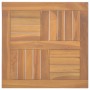 Tablero de mesa cuadrado madera maciza de teca 50x50x2,5 cm