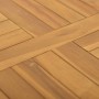 Tablero de mesa cuadrado madera maciza de teca 50x50x2,5 cm