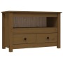 TV-Ständer Massivholz Kiefer honigbraun 79x35x52 cm von vidaXL, TV-Möbel - Ref: Foro24-821500, Preis: 90,88 €, Rabatt: %