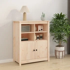 Solid pine wood sideboard 83x41.5x100 cm by vidaXL, Sideboards - Ref: Foro24-821512, Price: 112,53 €, Discount: %