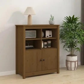 Honigbraunes Sideboard aus massivem Kiefernholz, 83 x 41,5 x 100 cm von vidaXL, Sideboards - Ref: Foro24-821515, Preis: 112,7...