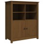 Honey brown solid pine wood sideboard 83x41.5x100 cm by vidaXL, Sideboards - Ref: Foro24-821515, Price: 113,80 €, Discount: %