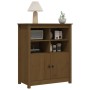 Honey brown solid pine wood sideboard 83x41.5x100 cm by vidaXL, Sideboards - Ref: Foro24-821515, Price: 113,80 €, Discount: %