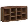 Schuhbank aus braunem Eichen-Sperrholz 103x30x48 cm von vidaXL, Bänke für Hallen und Lager - Ref: Foro24-342614, Preis: 97,20...