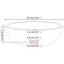 Lavabo de vidrio templado transparente 35x12 cm de vidaXL, Lavabos - Ref: Foro24-345234, Precio: 51,65 €, Descuento: %