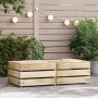 Mesas de palés para jardín 2 uds madera de pino impregnada