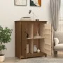 Aparador de madera maciza de pino marrón miel 83x41,5x100 cm de vidaXL, Aparadores - Ref: Foro24-821510, Precio: 109,37 €, De...
