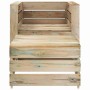 Set de muebles de palés jardín 2 piezas madera pino impregnada
