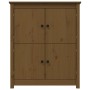 Honey brown solid pine wood sideboard 83x41.5x100 cm by vidaXL, Sideboards - Ref: Foro24-821510, Price: 109,37 €, Discount: %