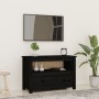 Mueble de TV de madera maciza de pino negro 79x35x52 cm de vidaXL, Muebles TV - Ref: Foro24-821501, Precio: 92,35 €, Descuent...