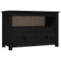 TV-Schrank aus massivem schwarzem Kiefernholz, 79 x 35 x 52 cm von vidaXL, TV-Möbel - Ref: Foro24-821501, Preis: 91,21 €, Rab...