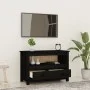 TV-Schrank aus massivem schwarzem Kiefernholz, 79 x 35 x 52 cm von vidaXL, TV-Möbel - Ref: Foro24-821501, Preis: 91,21 €, Rab...
