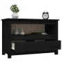 TV-Schrank aus massivem schwarzem Kiefernholz, 79 x 35 x 52 cm von vidaXL, TV-Möbel - Ref: Foro24-821501, Preis: 91,21 €, Rab...