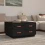 Couchtisch aus massivem Kiefernholz schwarz 80x80x45 cm von vidaXL, Couchtisch - Ref: Foro24-821521, Preis: 159,44 €, Rabatt: %
